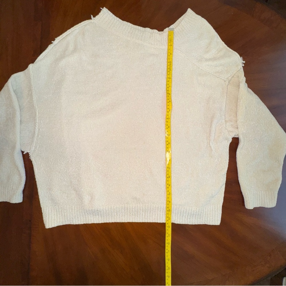 Umgee Off-the-Shoulder Cream Sweater - Picture 14 of 14
